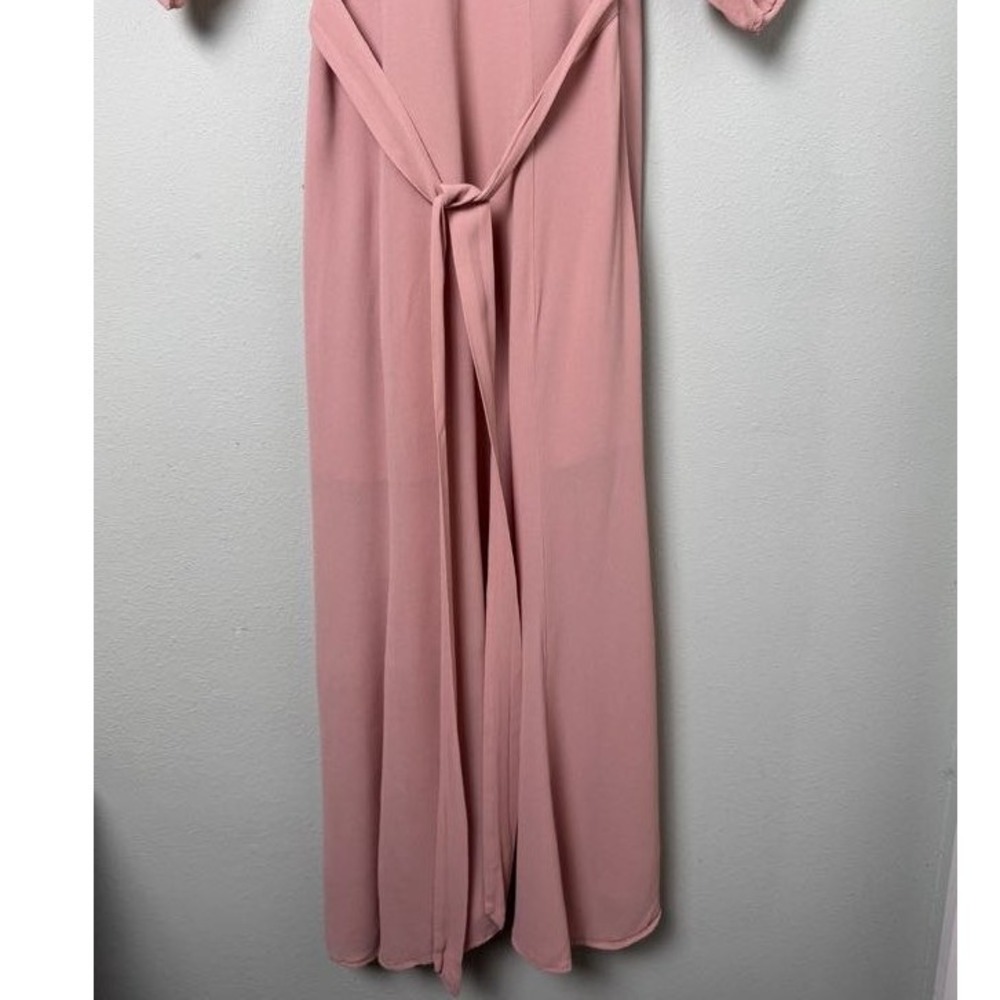 Reformation Winslow Maxi Wrap Dress in Blush Pink Size XS Ethereal Balletcore - Picture 8 of 12